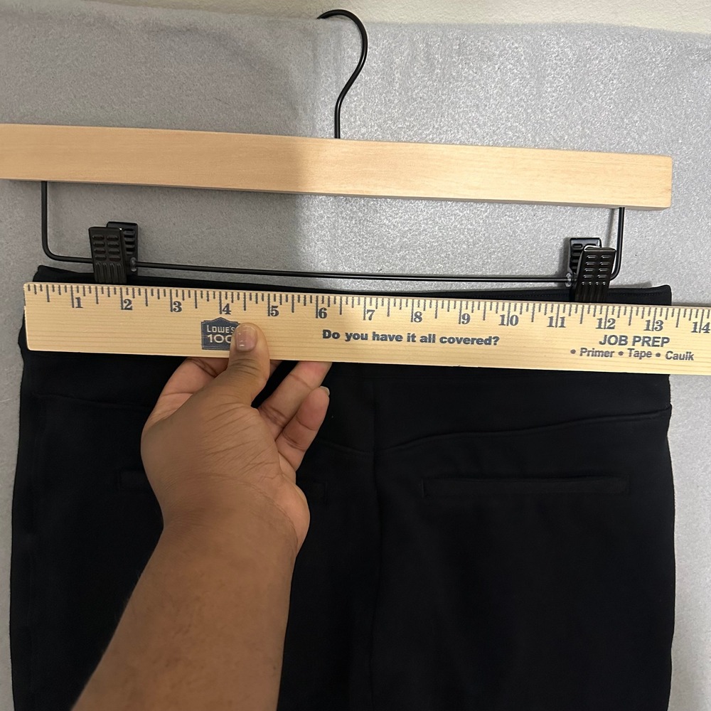 Spanx The Perfect Pant Black Flare Front Seam Ponte Trousers Womens Medium M - Picture 4 of 7